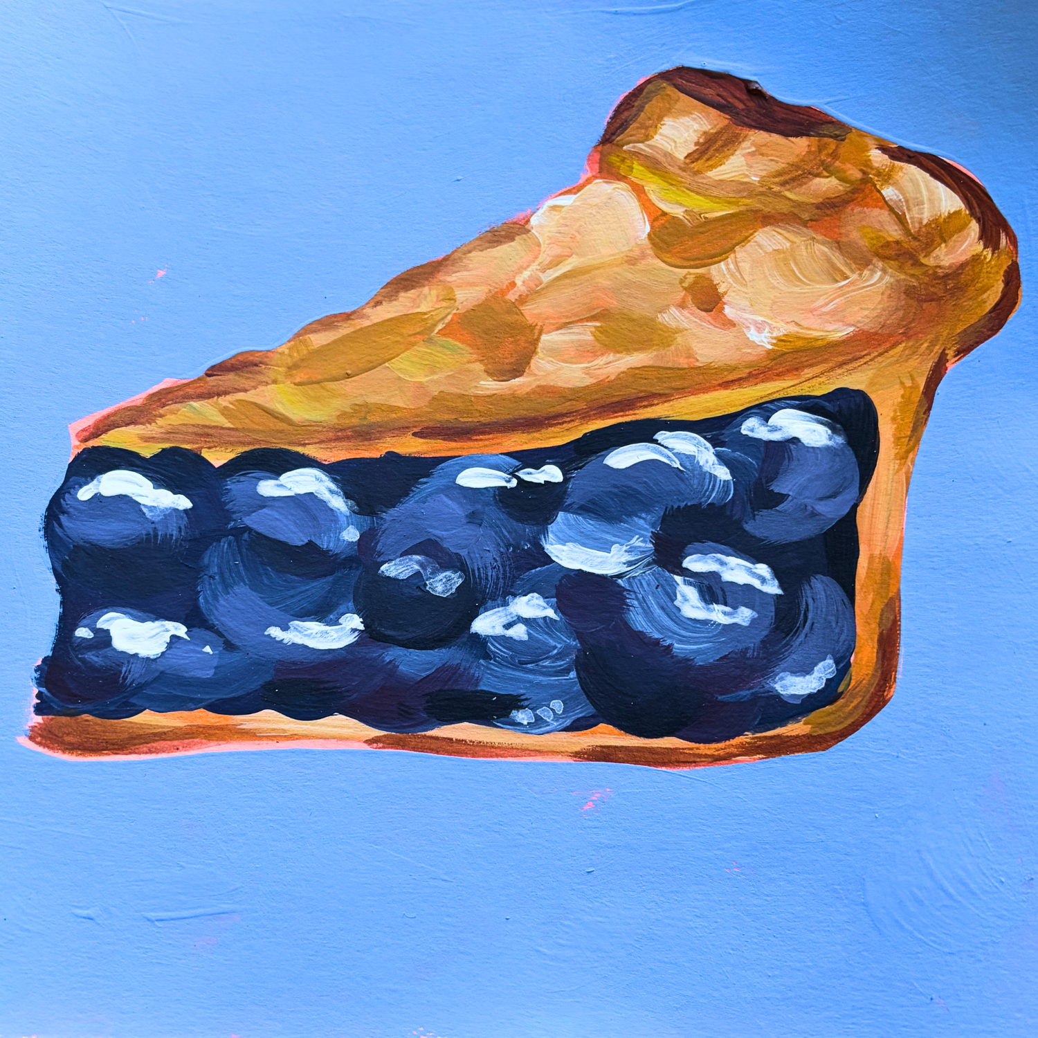 Blueberry Pie - 5x5 Art Print