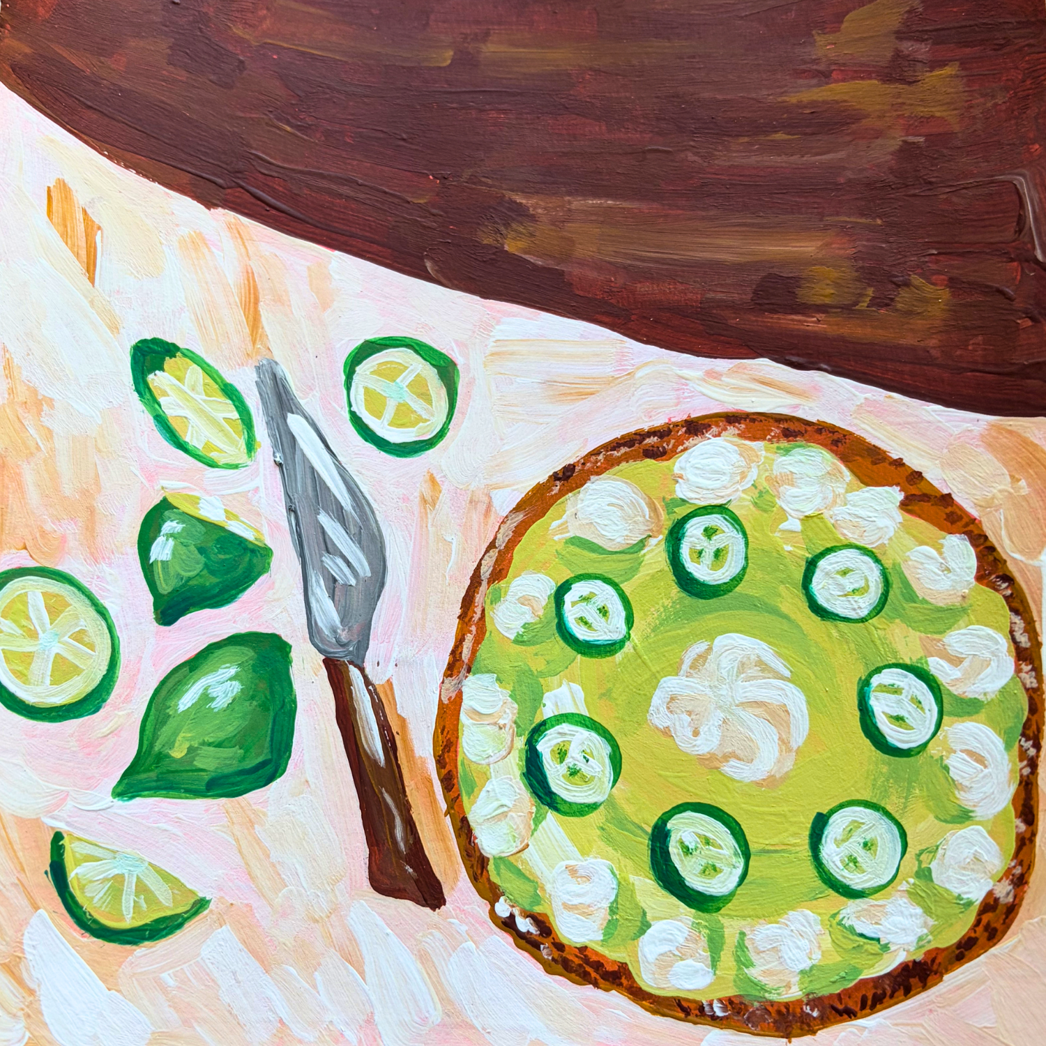 Key Lime Pie - 5x5 Art Print