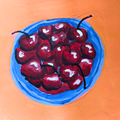 Bowl of Cherries - 5x5 Art Print