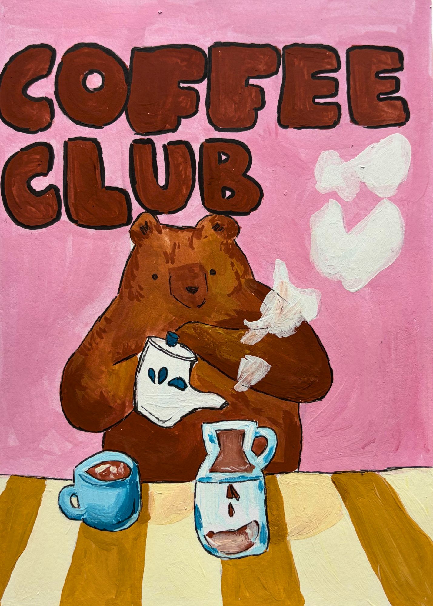 Bears Love Coffee - 5x7 Art Print